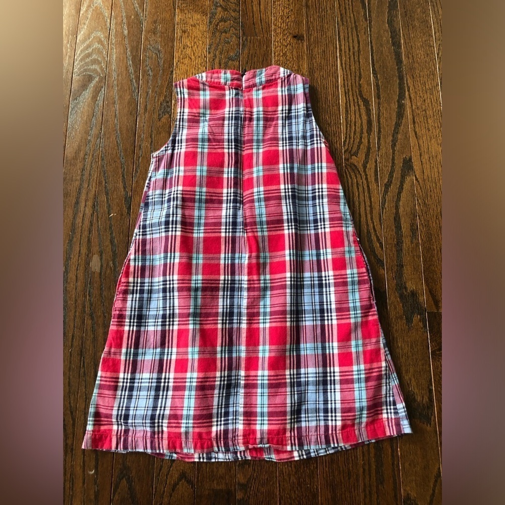 Mini Boden Girls 3-4Y Pink/Blue/White Mini Jumper w/Buttoned Pockets & Straps - Picture 8 of 12